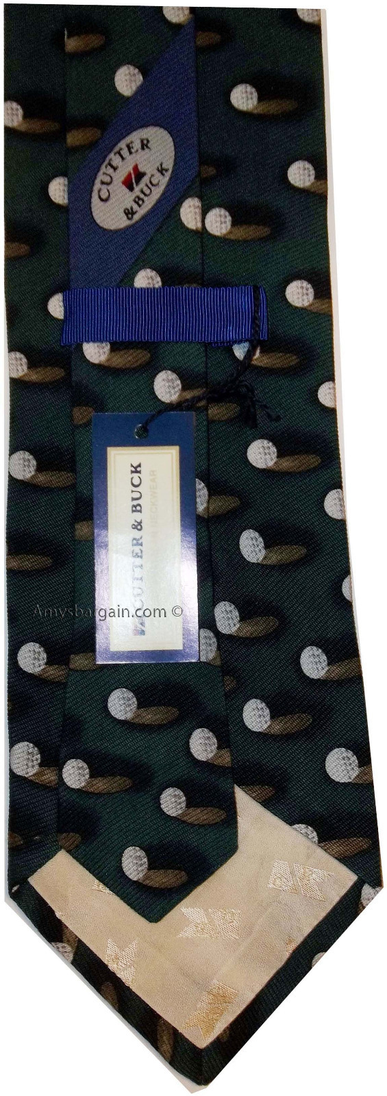 Lot of 3 Men's tie Cutter and Buck Designer Silk Men's Neck Wear Made in USA - Image 13