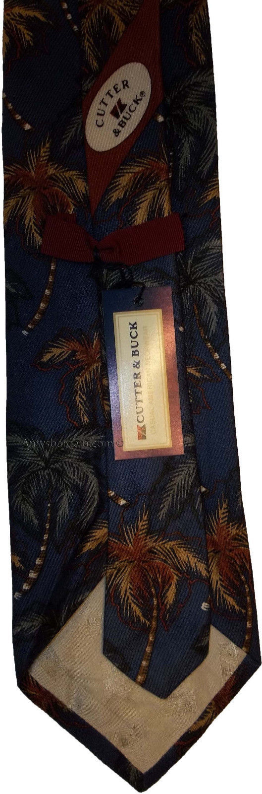 Lot of 3 Men's tie Cutter and Buck Designer Silk Men's Neck Wear Made in USA - Image 12