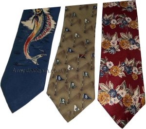 Lot of 3 Men's tie Cutter and Buck Designer Silk Men's Neck Wear Made in USA L3 - Image 4