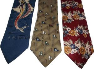 Lot of 3 Men's tie Cutter and Buck Designer Silk Men's Neck Wear Made in USA L3 - Image 6