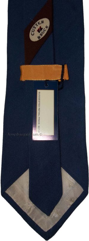 Lot of 3 Men's tie Cutter and Buck Designer Silk Men's Neck Wear Made in USA L3 - Image 10