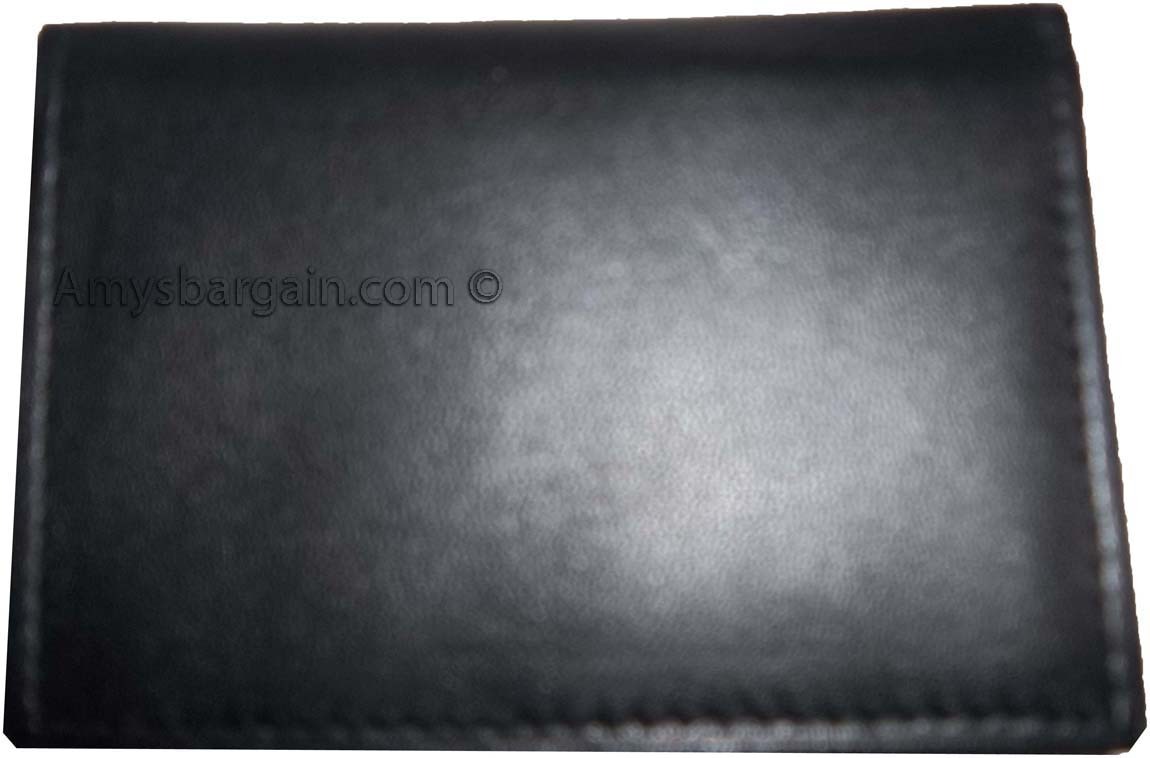 Lot of 3 New Leather Business case Black Credit card cose leather case Brand New - Image 6