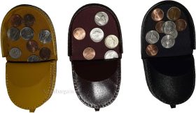 Lot of 3 New Leather change purse, Coin case, Coin holder, Assorted change case