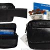 Lot of 3 New Mini leather bag belt loop bag Black waist Business credit card bag