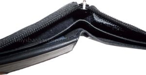 Lot of 3 New Zip around men's Leather wallet Black wallet 9 credit card, ID BNWT - Image 8