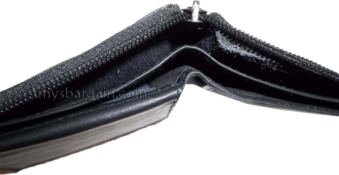 Lot of 3 New Zip around men's Leather wallet Black wallet 9 credit card, ID BNWT - Image 8