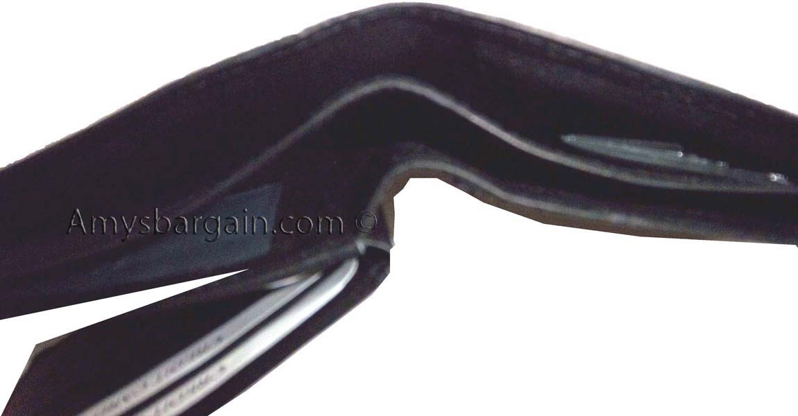 Lot of 3 New men's Black leather billfold wallet 9 credit card space ID bifold - Image 11