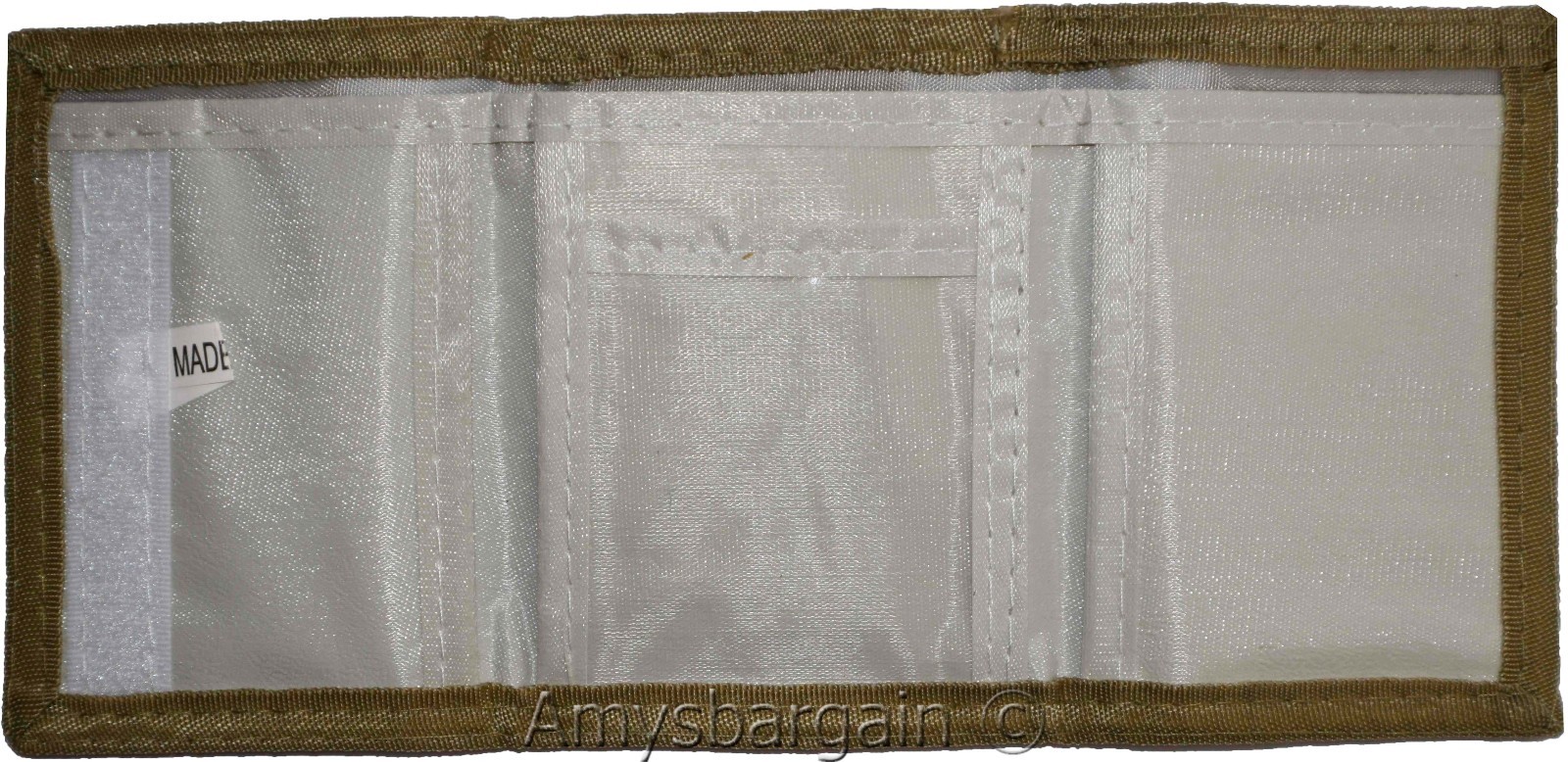 Lot of 3 New men's Trifold wallet, open billfold wallet. 3 pocket man's wallet - Image 10