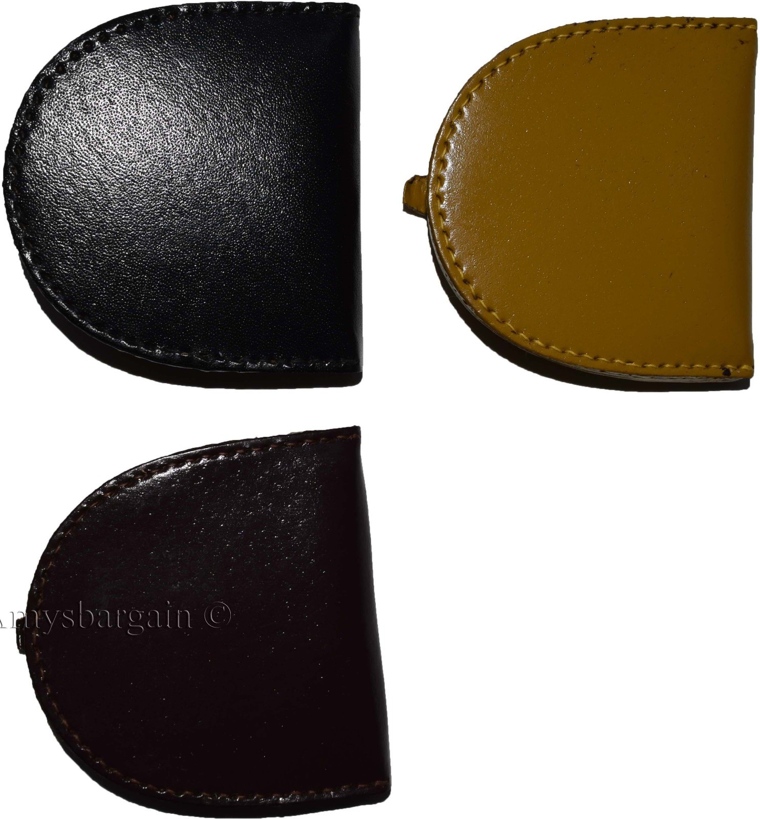 Lot of 3. Unisex Leather change purses coin case, new vintage style change purse - Image 3