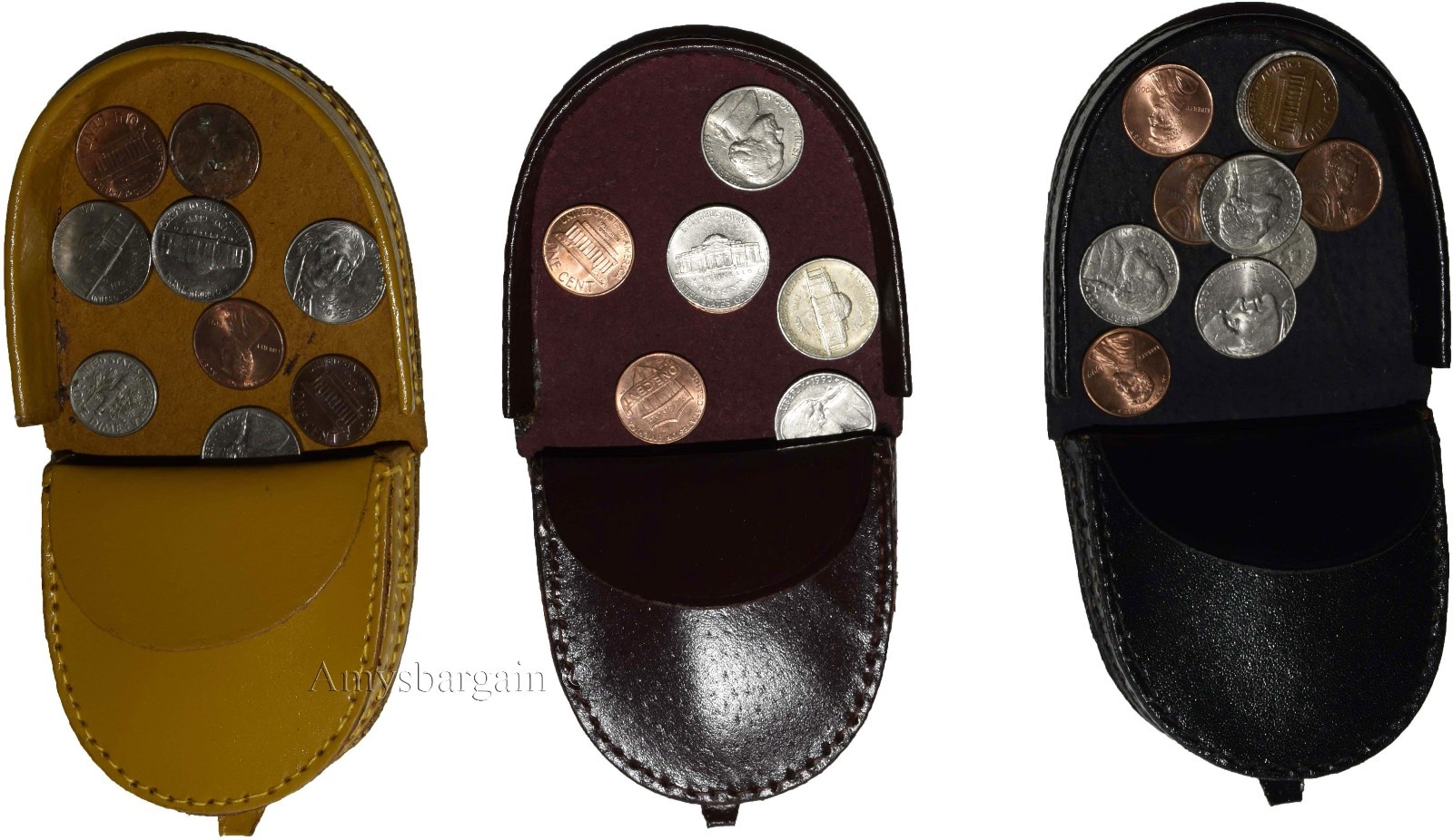 Lot of 3. Unisex Leather change purses coin case, new vintage style change purse - Image 10