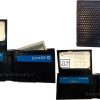 Lot of 3 Woven Printed Leather man's bi fold wallet 6 cards ID new Wallet