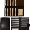 Lot of 3 leather checkbook cover Black credit card ID wallet 19 Cards Brand New
