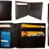 Lot of 4 Men's Bifold leather Wallet Unbranded Brown billfold men's wallet BNWT.