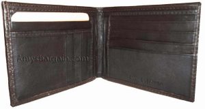 Lot of 4 Men's Bifold leather Wallet Unbranded Brown billfold men's wallet BNWT. - Image 11