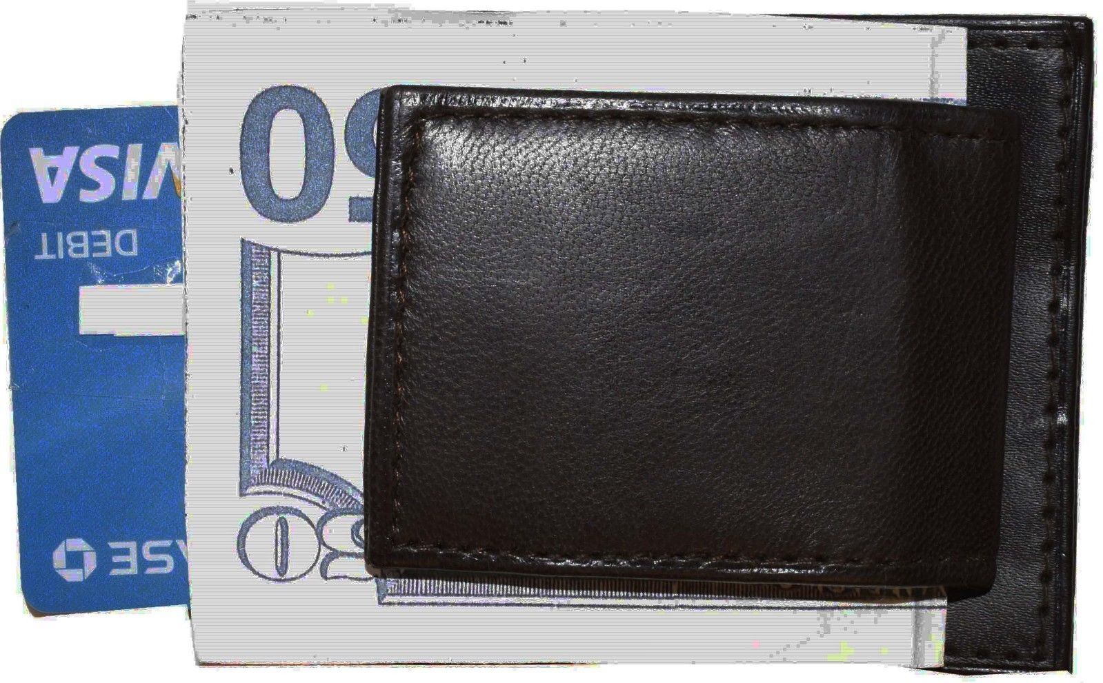 Lot of 4 New Lambskin Leather money Clip, Magnetic money clip. leather case BNWT - Image 3
