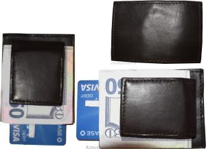Lot of 4 New Lambskin Leather money Clip, Magnetic money clip. leather case BNWT - Image 4