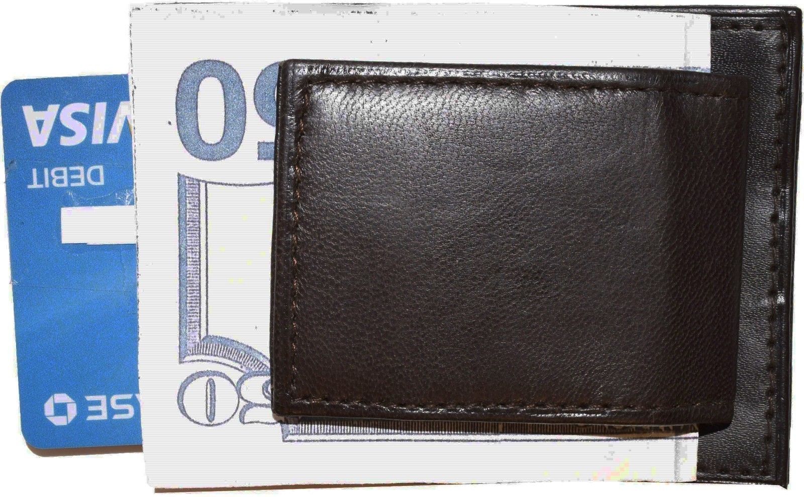Lot of 4 New Lambskin Leather money Clip, Magnetic money clip. leather case BNWT - Image 6