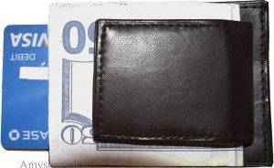 Lot of 4 New Lambskin Leather money Clip, Magnetic money clip. leather case BNWT - Image 9