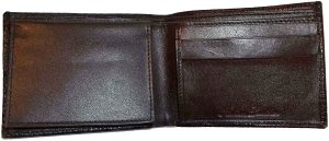 Lot of 5 Lizard Skin Printed Leather Man's Brown billfold wallet 6 cards ID new - Image 6