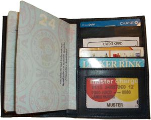 Lot of 5 New 4 credit cards + ID Lamb skin USA Leather passport case wallet BNWT - Image 10
