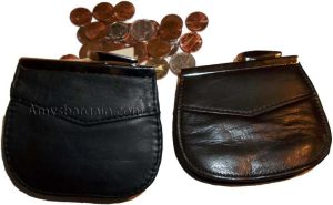 Lot of 5 New Women's leather framed change purse coin bag wallet mini purse BN - Image 10