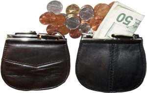 Lot of 5 New Women's leather framed change purse coin bag wallet mini purse BN - Image 7