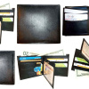 Lot of 6 Man's wallet new style leather 2 bill slots 12 card ID case new