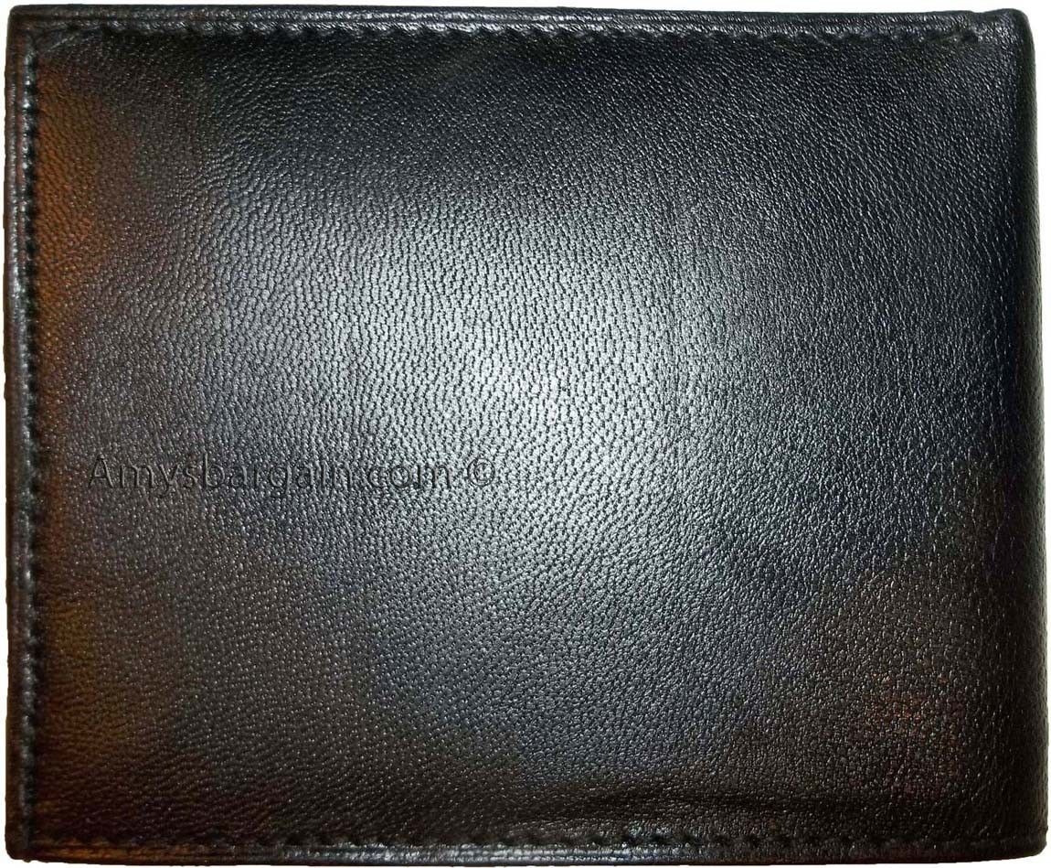 Lot of 6 Man's wallet new style leather 2 bill slots 12 card ID case new - Image 13