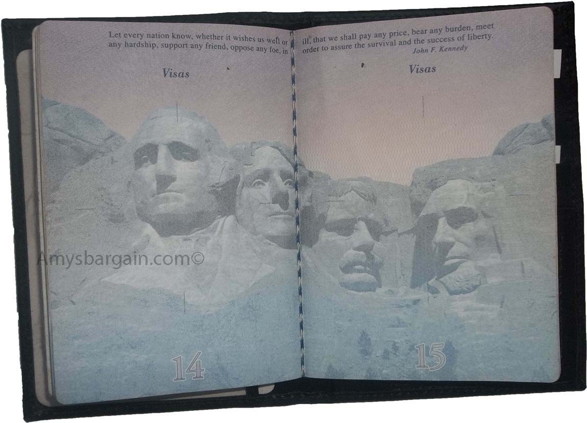 Lot of 6 USA Leather passport cover wallet credit card case ID holder brand new - Image 4