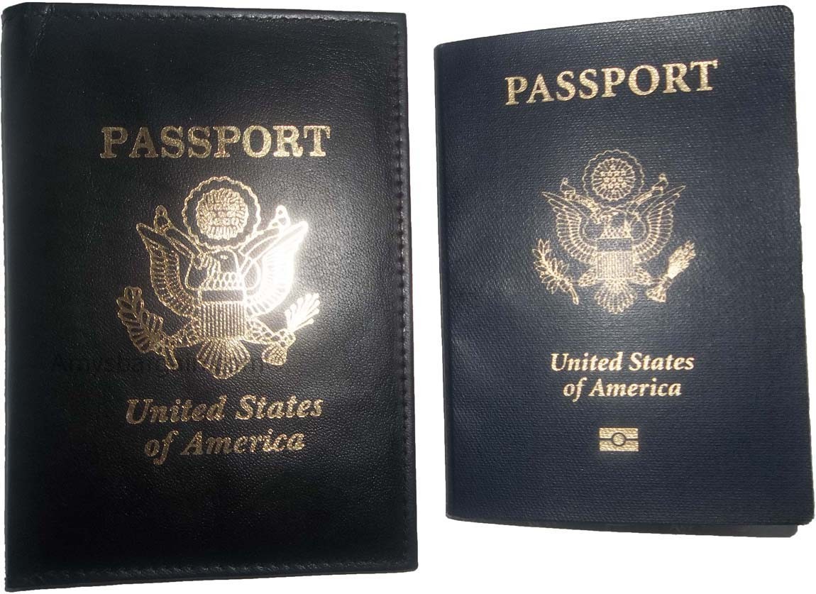 Lot of 6 USA Leather passport cover wallet credit card case ID holder brand new - Image 7