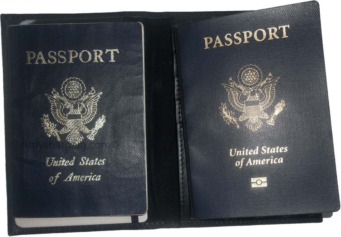 Lot of 6 USA Leather passport cover wallet credit card case ID holder brand new - Image 8