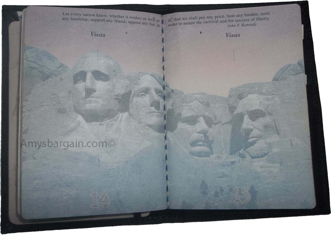 Lot of 6 USA Leather passport cover wallet credit card case ID holder brand new - Image 9