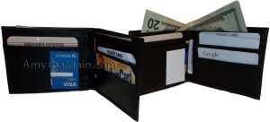 Lot of 6 men’s wallet genuine leather new style 2 bill slot 14 card spaces new - Image 10