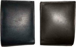 Man's Leather Wallet Black Brown bifold wallet 2 bill slots 9 credit card apace - Image 4