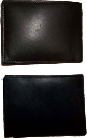 Man's Leather Wallet Black Brown bifold wallet 2 bill slots 9 credit card apace - Image 6