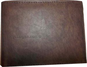 Man's Wallet. Brown Bi-fold Leather Wallet 12 Credit Cards 2 IDs B New style - Image 13