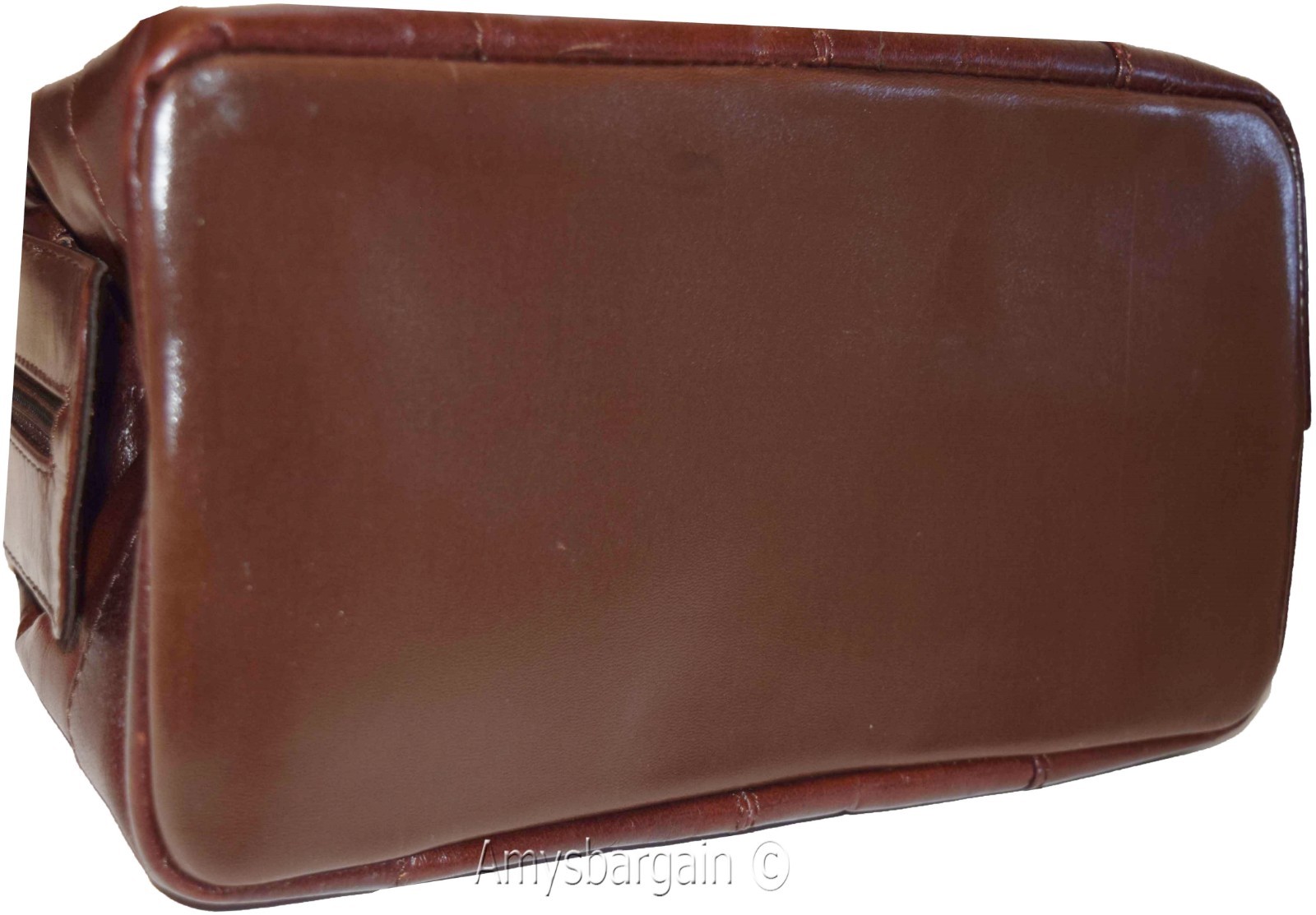 Man's grooming bag leather cosmetic make up case new leather toiletry case - Image 8