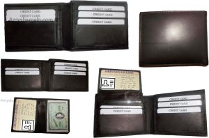Man's wallet Genuine Lambskin Leather new wallet 2 bill pockets 1 ID 6 card slot - Image 12