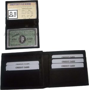 Man's wallet Genuine Lambskin Leather new wallet 2 bill pockets 1 ID 6 card slot - Image 6