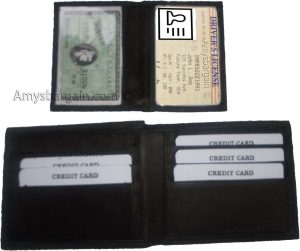Man's wallet Genuine Lambskin Leather new wallet 2 bill pockets 1 ID 6 card slot - Image 7