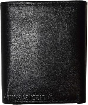 Man’s wallet Tri-fold Leather 9 card spaces 2 ID windows 2 bill slots New wallet - Image 9