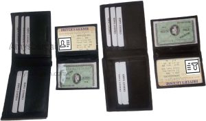 Man's wallet genuine lambskin leather wallet 2 bill pockets ID 6 cards slots - Image 5