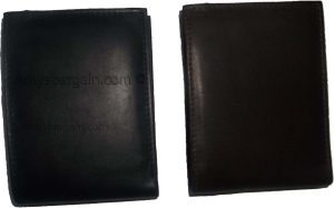 Man's wallet genuine lambskin leather wallet 2 bill pockets ID 6 cards slots - Image 9