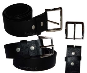 Men's Belt, 32-50" Solid Leather Belt. Men's Black Casual Leather belt, New belt