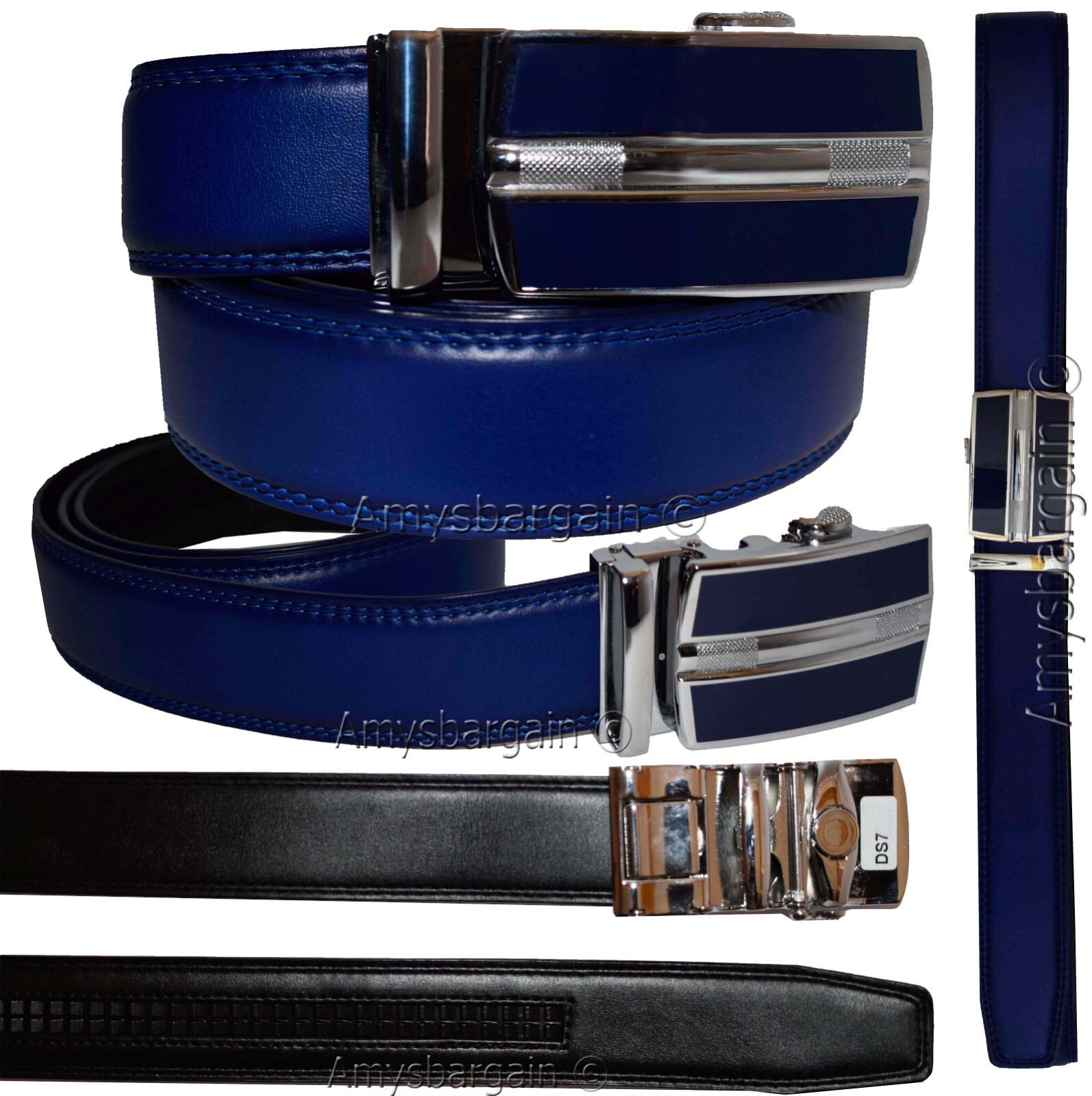 Men's Belt Auto-lock Type dress belt easy adjust men's belt track belt up 43" - Image 15