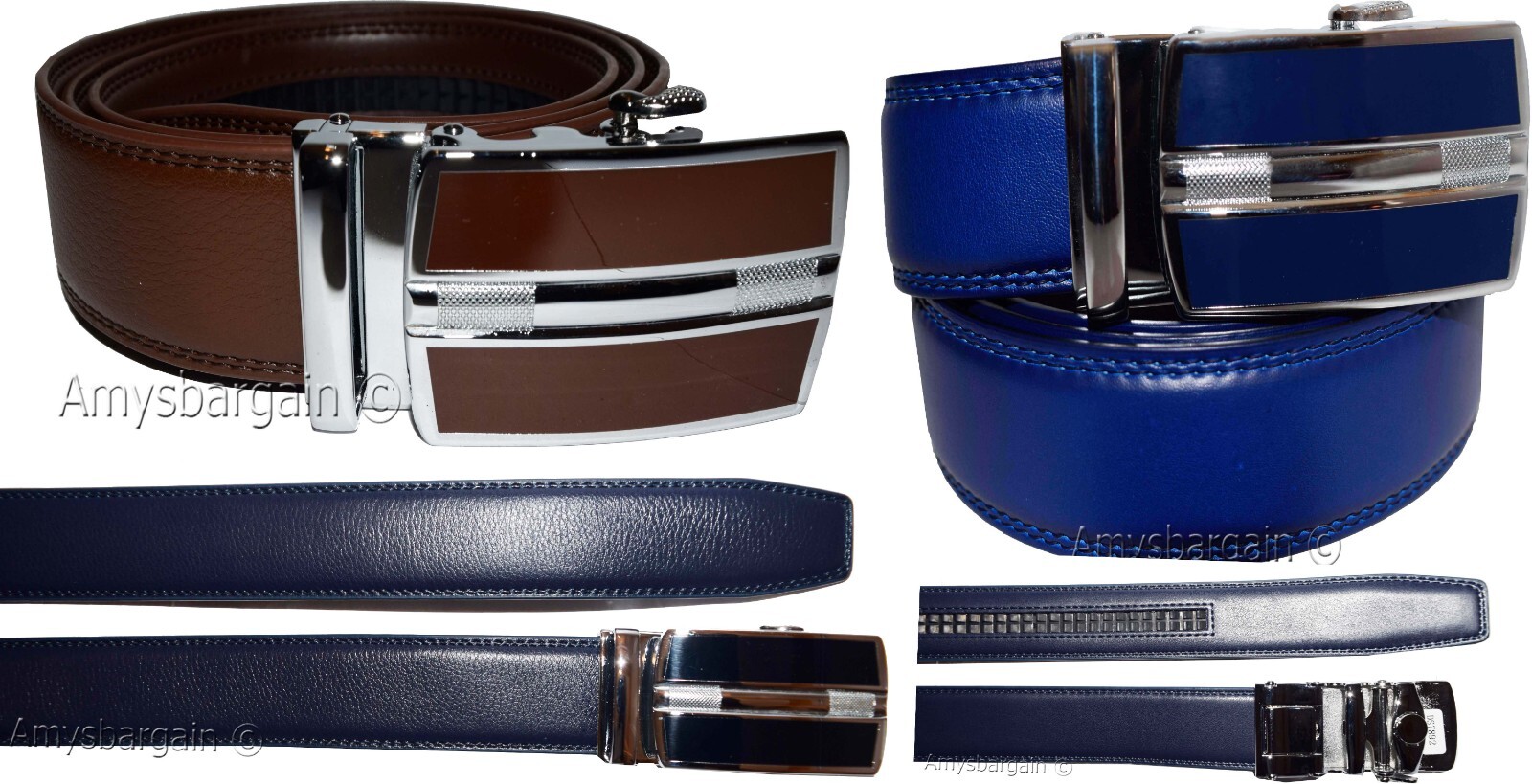 Men's Belt Auto-lock Type dress belt easy adjust men's belt track belt up 43" - Image 4