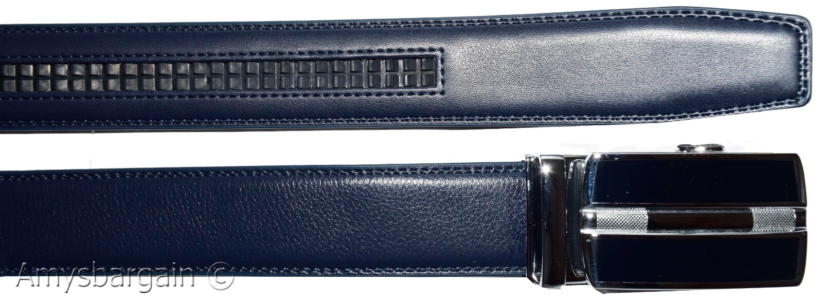 Men's Belt Auto-lock Type dress belt easy adjust men's belt track belt up 43" - Image 5