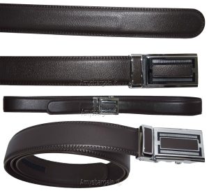Men's Belt Up to 50” Leather Dress Belt Automtic Lock belt Quick lock belt New - Image 9