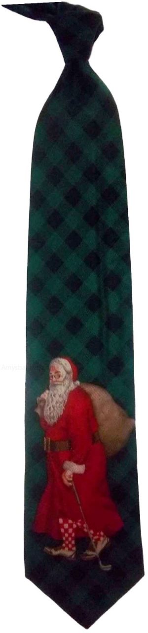 Men's Christmas/Santa Tie Cutter and Buck Designer Silk Tie Neck wear Gift item - Image 11