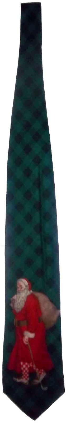 Men's Christmas/Santa Tie Cutter and Buck Designer Silk Tie Neck wear Gift item - Image 6